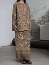 INTO THE EAST 25 Autumn/Winter Tussah Silk Loose Hand-Buttoned Suit Jacket ITE-E1DGAW008GR21JK-LV Green